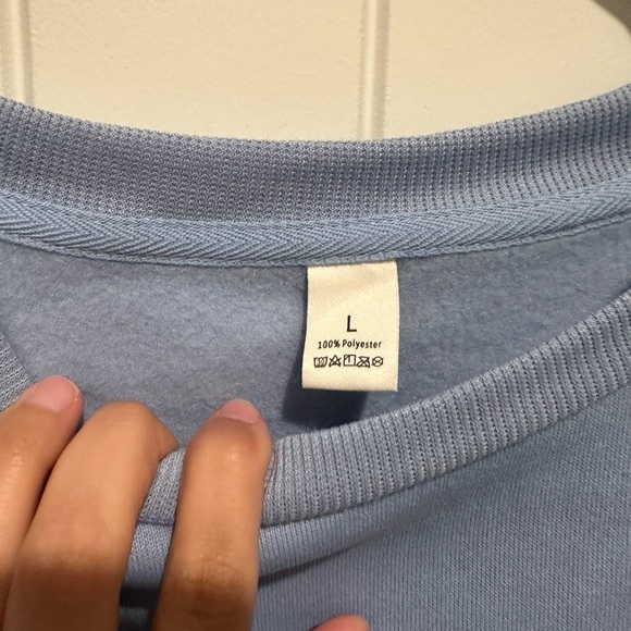 Blue Sweatshirt with Tiger and Pink Glasses - Picture 2 of 2